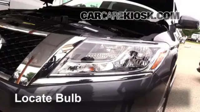 2014 Nissan Pathfinder SL Hybrid 2.5L 4 Cyl. Supercharged Éclairage Feux de croisement (remplacer l'ampoule)